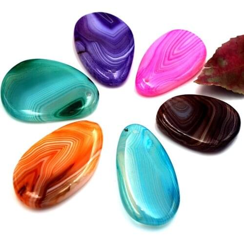 Natural colored stone stripe drop pendant star jewelry making DIY womens necklace earrings sweater chain jewelry accessories