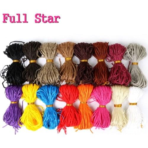 Full Star Zizi Box Braids Gray Pink Purple Crochet Hair 48Strands / Pack 50g Crochet Colored Synthetic Extensions Hair