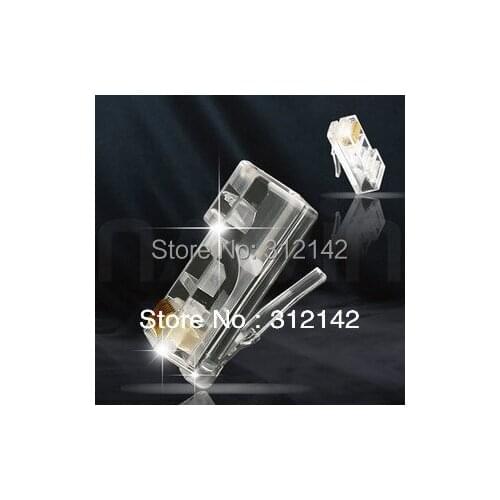 RJ45 RJ-45 CAT5 Modular Plug Network head Connector , 8P8C ,100pcs,Free Shipping