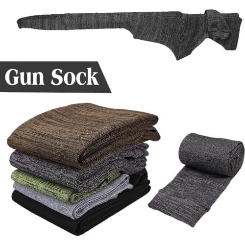 Silicone Treated Gun Sock Polyester Rifle Shooting Fishing Rod Protection Cover Bag Case 140cm 54" For Field Tactical Hunting