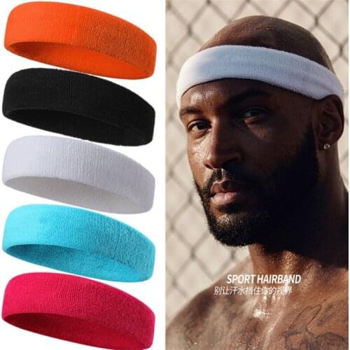 Sweatband Basketball Sports Headband Elastic Women Men Gym Fitness Sweat Hair Band Volleyball Tennis Running Headband