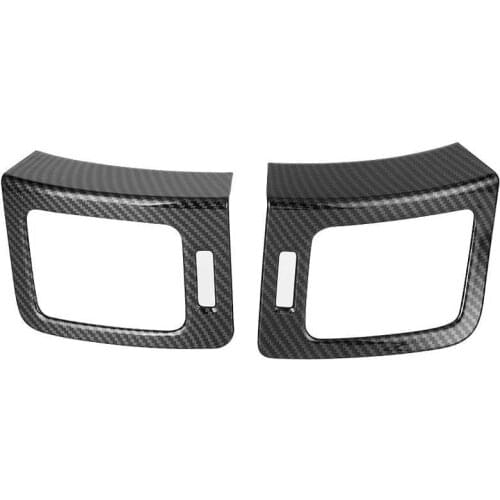 Car styling car side mirror guard Carbon Fiber Style Front Side Air Vent Trim Decor Fits for Hyundai Grand Starex 2019 Car