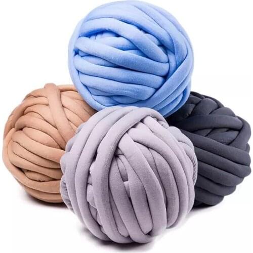 Super chunky giant tube yarn for arm knitting blanket 1000 per ball