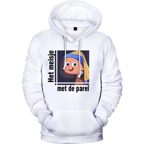 3D Het Meisje Met De Parel Hoodie Fashion Fall Winer Suit Hoodies Sweatshirt Clothes Youthful Vitality Women/Men Cl Kids Clothes