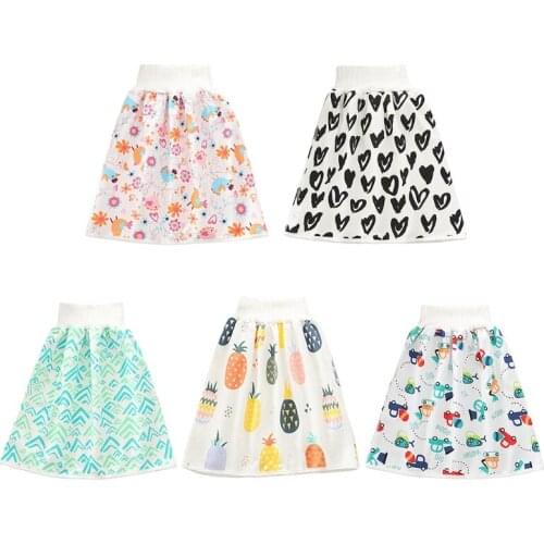 Comfy Infants Baby Diaper Skirt Waterproof Absorbent Cotton Washable Shorts Toddler Potty Training Nappy Pants