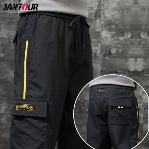 Streetwear Mens Hip Hop Jogging Pants Casual Men Trousers Loose Sweatpants Male 2021 Multi Pocket Harem Pants Brand Men Clothing