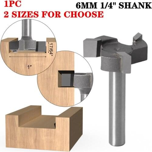 1pc 6.35mm Shank T Type Jointing & Slotting Cutter 3 Teeth T-Track Slotting & T-Slot Wood Router Bit Milling Cutters For Wood