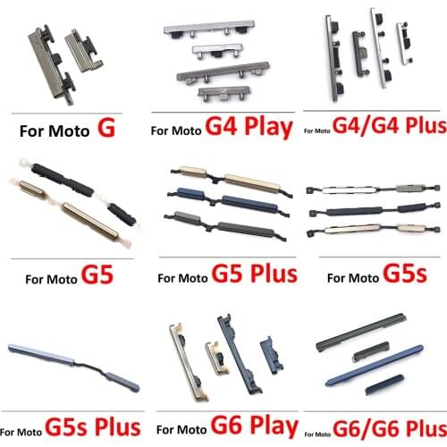 20pcs/lot, Side Power Key + Volume Button For Motorola Moto G6 Play G4 G5 G5S G6 Plus Side Key