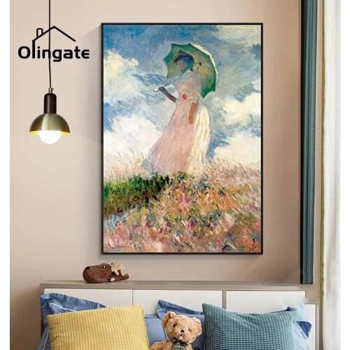 Abstract Girl Maid Poster Vintage Figure Art Painting Van Gogh Pictures One Piece Canvas Poster Home Decor for Living Room