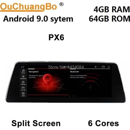 Ouchuangbo 10.25 inch car audio gps radio for BMW 5 Series G30 (2017-2019) support 6 core 1080P USB 4+64 android 9.0 OS