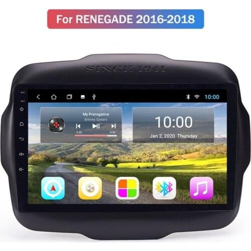 6G+128G Android Car Radio Player For JEEP Renegade 2016- With Mirror Link Wifi 4G DSP CARPLAY Backup Camera Support USB DVR
