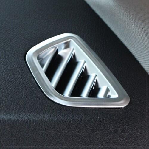 For BMW 5 Series G30 2018 ABS Matte LHD Interior Moldings Dashboard Air Conditioning Vent Ourtlet Frame Trim Car Styling 2pcs