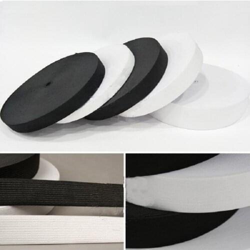 15/20/25/30/35/40/50/60mm White rubber&polyester Highest Elastic Bands ropes Ribbon Garment Trousers Sewing Accessories DIY
