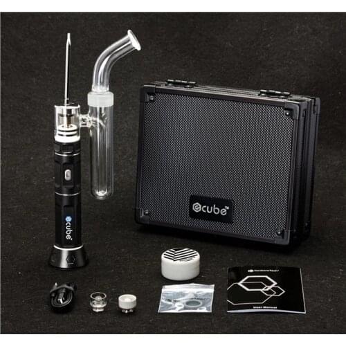 Kanboro eCube Electric Dab Rig Enail Kit with Ceramic / Quartz / Titanium Nail Dish Glass Water Filter Wax Concentrate E Nail