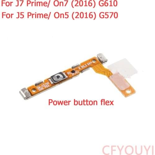CFYOUYI Power On/Off Switch Button Flex Cable for Samsung Galaxy J7 Prime/ On7 (2016)/ J5 Prime/ On5 (2016) G570 G610