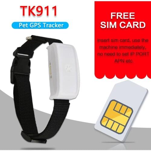 Mini TKSTAR TK911 WIFI Pet Cat Dog GPS Tracker Waterproof adsorption free web platform APP Real time tracking with Google Map