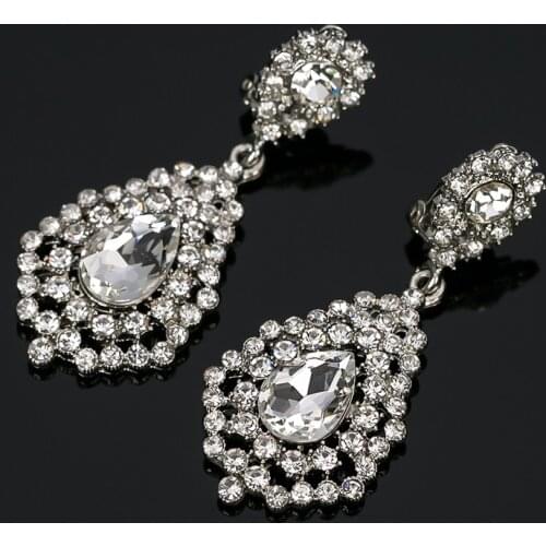 YFJEWE Hot selling Crystal Retro Romantic Pendants Earrings For Women Ladies Fashion Jewelry Accessories #E213