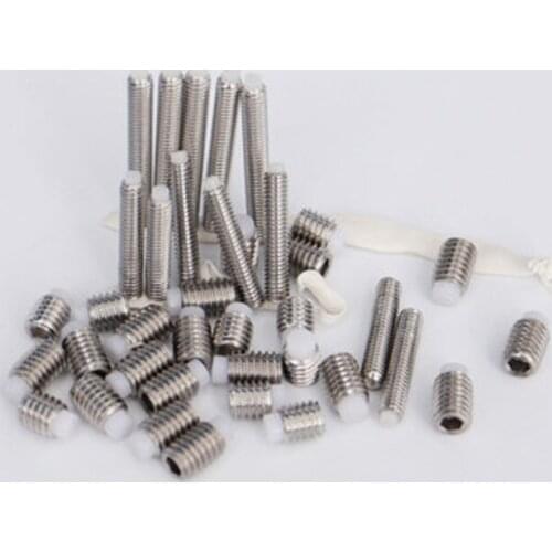 M8 Positioning beads POM Plastic head Hex Socket Grub Buffer Screw Plunger 6-30mm Length