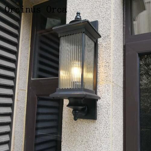 New Chinese Classic LED Waterproof Wall Lamp Courtyard Corridor Balcony European Creative Individual Iron Art Outdoor Wall Lamp