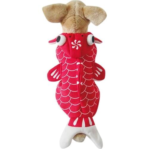 2020 Pet Clothes Goldfish Halloween Costumes Dogs Cat Hoodies Chihuahua Winter Dog Coat Koi Fish Represents Lucky Christmas