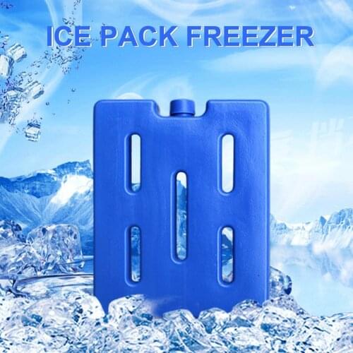 Ice Water Filled Box Cool Cooler Recyclable Blue Fresh Keeping Slim Ice Pack Freezer HDPE Food Refrigeration Water Injection Box