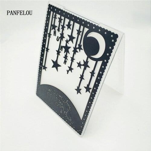 HOT plastic star craft card making paper card album wedding decoration clip Embossing folders