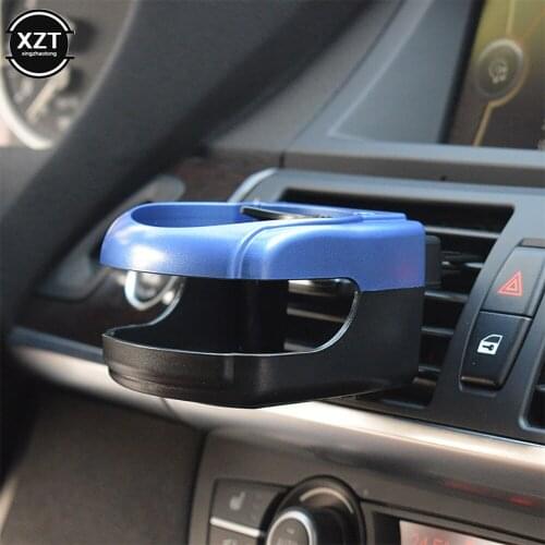 4 Colors Car Vents Cup Rack, Car Water Drink Cups Insert Holder for Vehicle Automobile,(8.5 * 9.5 * 5.5cm,Black)