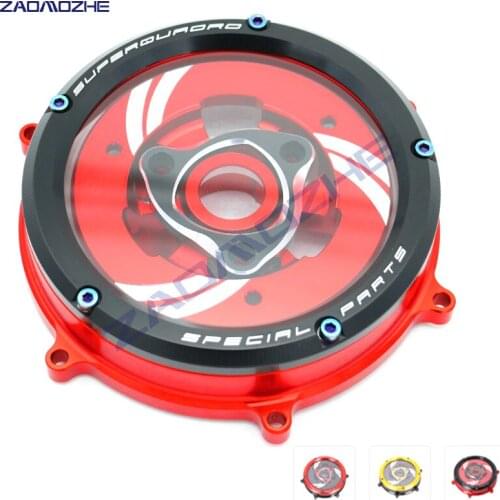 Motorcycle Transparent Clear Clutch Cover Protection Stator Protector For Ducati Panigale 959 1199 1299 S R 2012 2013 2014-2019