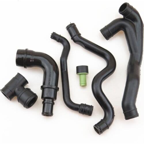 RWSYPL Engine Crankcase Breather Vent Hose Exhaust Pipe Kit For 1.8T Golf 4 MK4 A3 8P 06A103213AF 035103245G