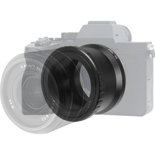 T2-NEX Telephoto Telescope Mirror Lens Adapter Ring for Sony NEX E-Mount DSLR Cameras to T2/T Mount Lens Accessories
