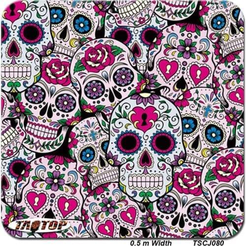 TSKJ080 popular pattern Mexico skull Hydrographic Film PVA Water Transfer Printing Film