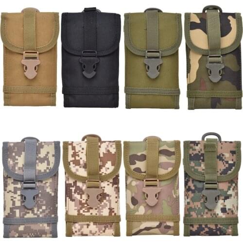 Universal Canvas Mobile Phone Bag Camouflage Outdoor Sports Waterproof Belt Holder Pocket Phone Pouch Handbag Waist packs Purse