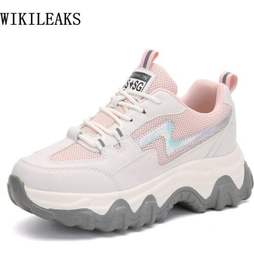 Sport Shoes Women Height Increasing Shoes Platforms Woman Vulcanize Shoes Sneakers Women 2021 Zapatos De Mujer Chaussures Femme