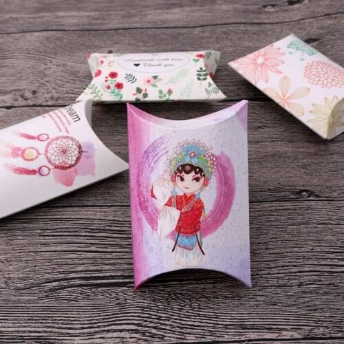 10pcs/lot Chinese Style Jewelry Packaging Box 6.5x9x2.5cm Handmade Paper Candy Gifts Bracelet Storage Holders for Wedding Party