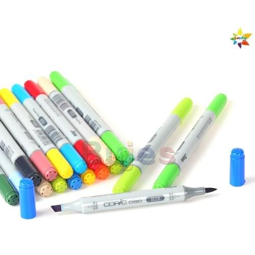 12 basic 72A 72B 36E Japan New Copic Ciao Sketch Markers Set Generation 3 Art Markers Twin Tip Professtional Copic Brush Marker