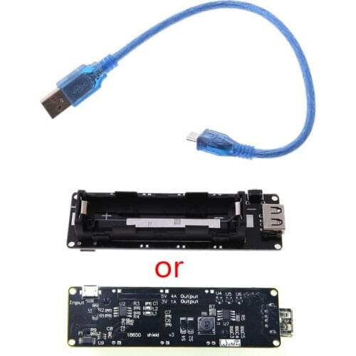 18650 Battery Shield Plate V3 Micro USB Port Power Bank Charger Protection Base Module for arduino Wemos ESP8266 DIY Development