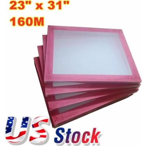 6 Pcs -23" x 31"Aluminum Screen Printing Screens With 160 White Mesh Count