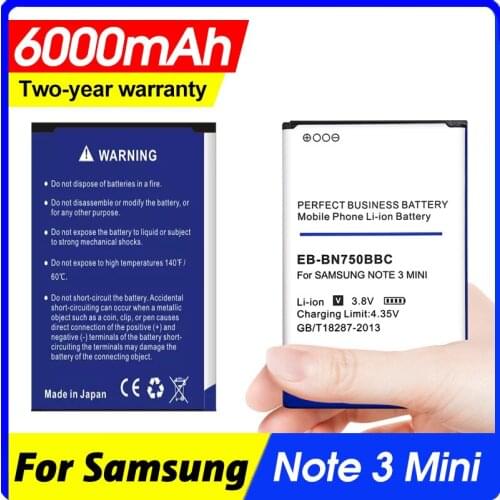 5700mAh EB-BN750BBC Replacement Battery For Galaxy Note 3 Neo N750 N7508V SM-N7505 N7502