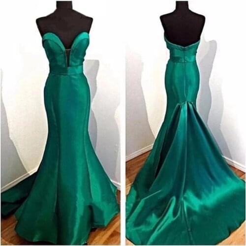 ANGELSBRIDEP Mermaid Prom Dresses Vestidos de festa Court Train Special Occasion Celebrity Evening Party Gowns Fast Delivery