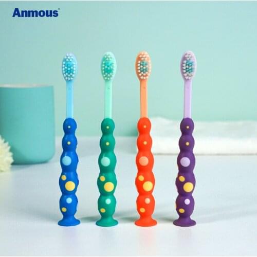 Anmous Childrens Gingival Protection Toothbrush Childrens Ultra Fine Soft Bristle Toothbrush Baby 3-5-6-12 Years Old
