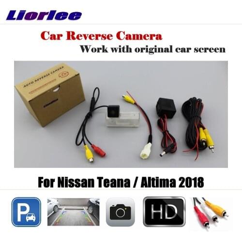 Car Rearview Reverse Parking Camera For Nissan Teana / Altima 2018 Display / HD CCD Rear View Backup Back CAM