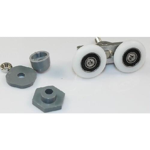 Free Shipping 8 Pieces High quality Arc bath room bathroom glass door crane metal roller accessories