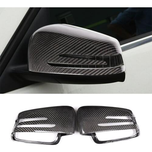 Real Carbon Rearview Mirror Cap Cover For Mercedes Benz A W176 B W246 C W204 E W212 CLA W117 GLA X156 GLK X204 CLS Class W218
