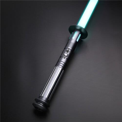CIELTAN Smooth Swing lightsaber Swing On RGB Light 10 Sets Sound Fonts Metal Hilt Heavy Dueling Saber Blaster Laser Sword Toys
