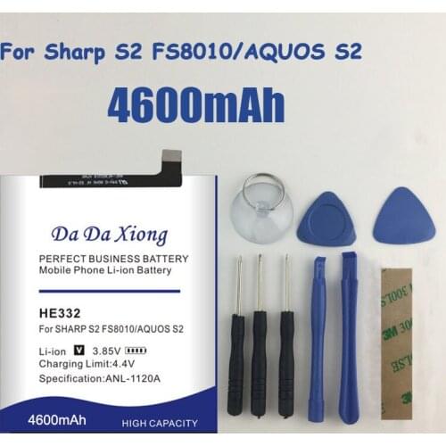 DaDaXiong Original 4300mAh New Battery For SHARP S2 fs8010 AQUOS s2 HE332 batteries With Tracking Number