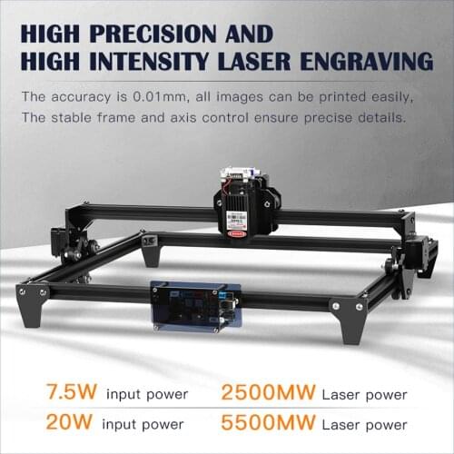 Twotrees CNC Totem 2.5W/5.5W Laser Engraving Machine Fast Speed cutting machine tool carving wood/Leather/Metal/Acrylic