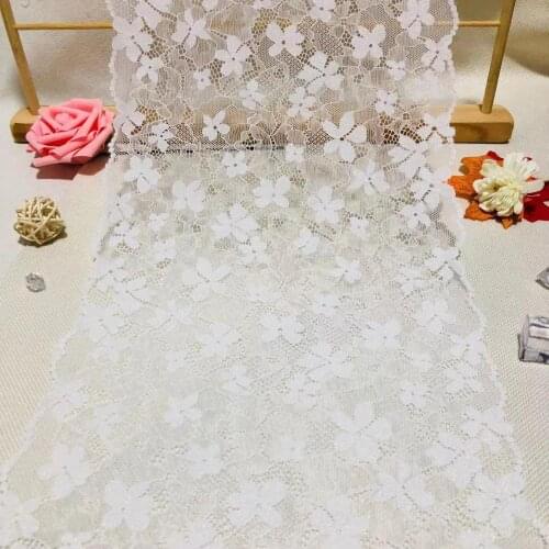 NO3579 22CM Best Sale Elastic Lace with Elliptic Little Flower Pattern For Dress