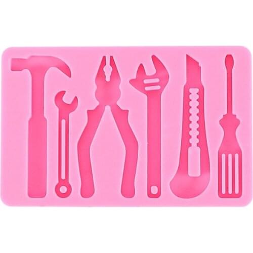 Hardware Tools Series Epoxy Resin Mold Pliers Wrench Keychain Silicone Mould DIY Crafts Jewelry Pendant Casting Tool