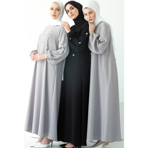 Muslim Dress Women Hand Sewn Drill Raglan Sleeve long Dress Middle East Ramadan Dress Arab Women Dress Abaya Dubai Abaya Turkey