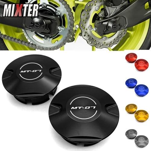 Fit For Yamaha MT-07 FZ07 2018 2019 2020 2021 MT07 MT 07 Motorcycle Accessories Rear Wheel Pin Cover Slider Decarative Cap Cover